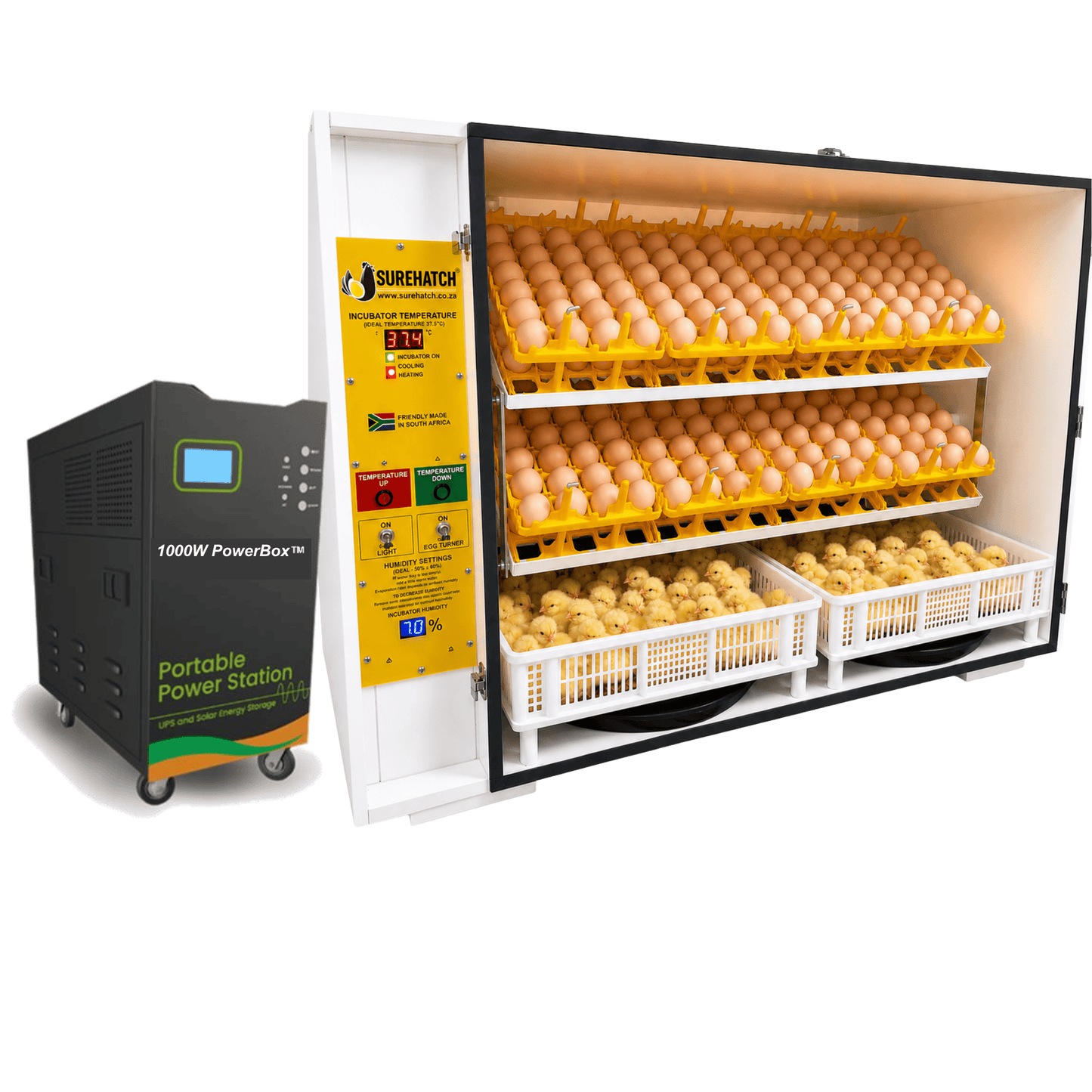 680 Egg Electricity noma Ibhethri Powered Digital Egg Incubator - SH680DP