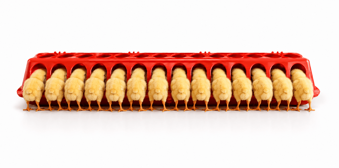 28 Hole Hinged Chick feeder