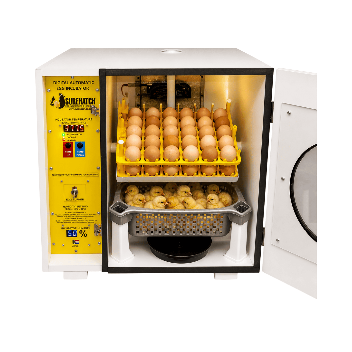 60 I-Egg Incubator and Hatcher - Fully Automatic Digital SH60 
