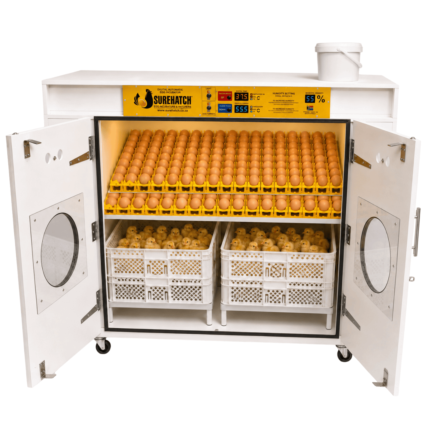 1000 I-Egg Incubator ne-Hatcher - Imodeli Yedijithali Ezenzakalelayo Ezenzakalelayo SH1000