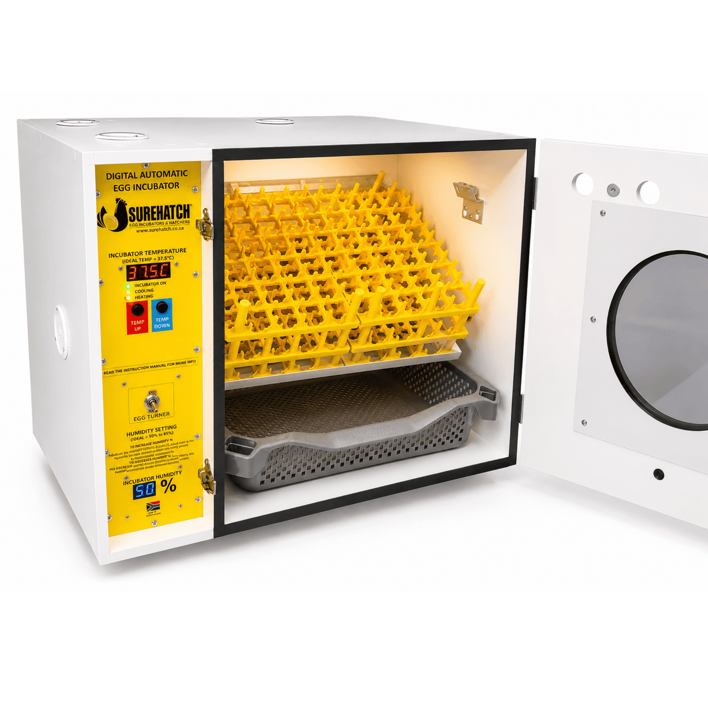 180 I-Egg Incubator ne-Hatcher - Imodeli Yedijithali Ezenzakalelayo Ezenzakalelayo SH180