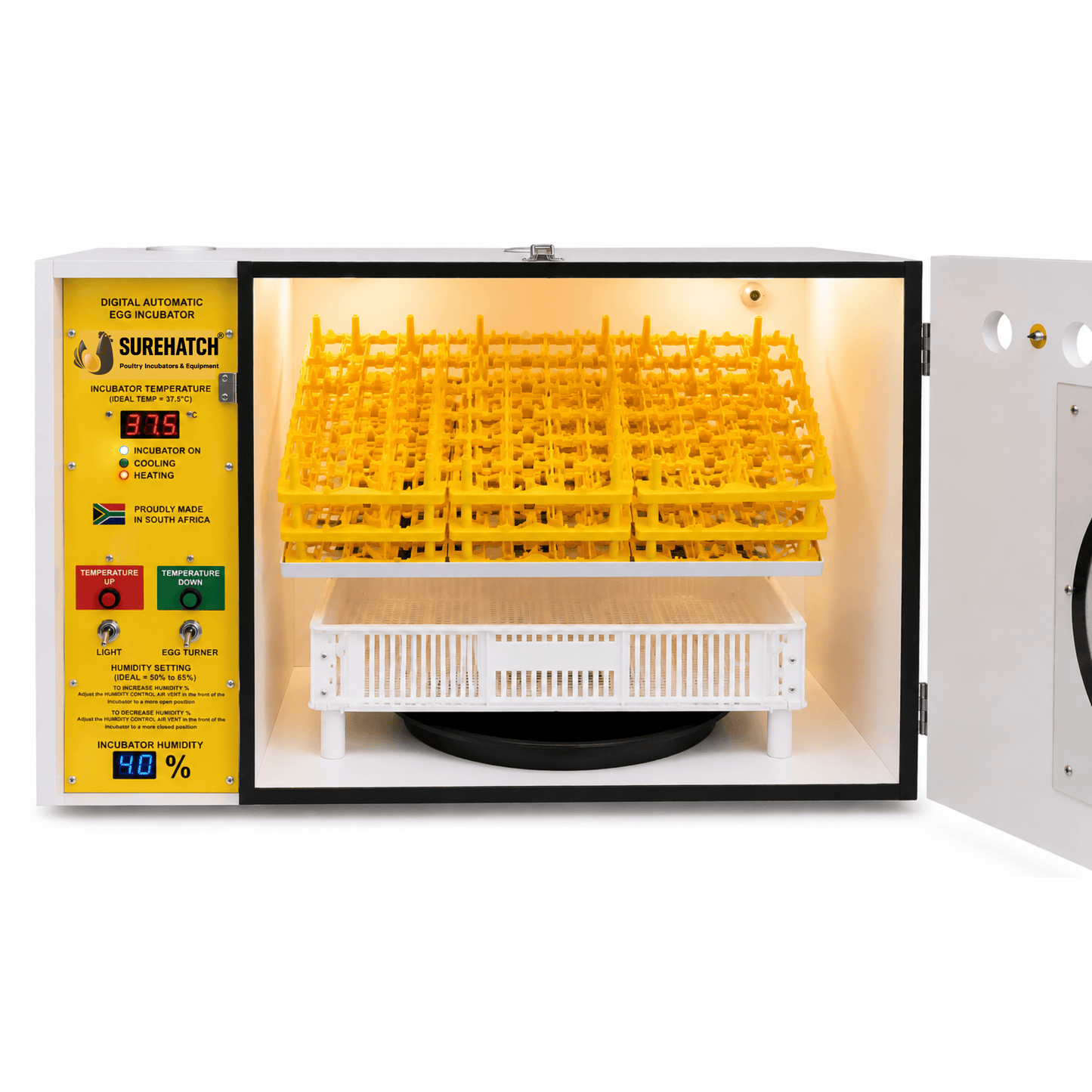 370 Egg Incubator and Hatcher - Fully Automatic Digital Model SH370