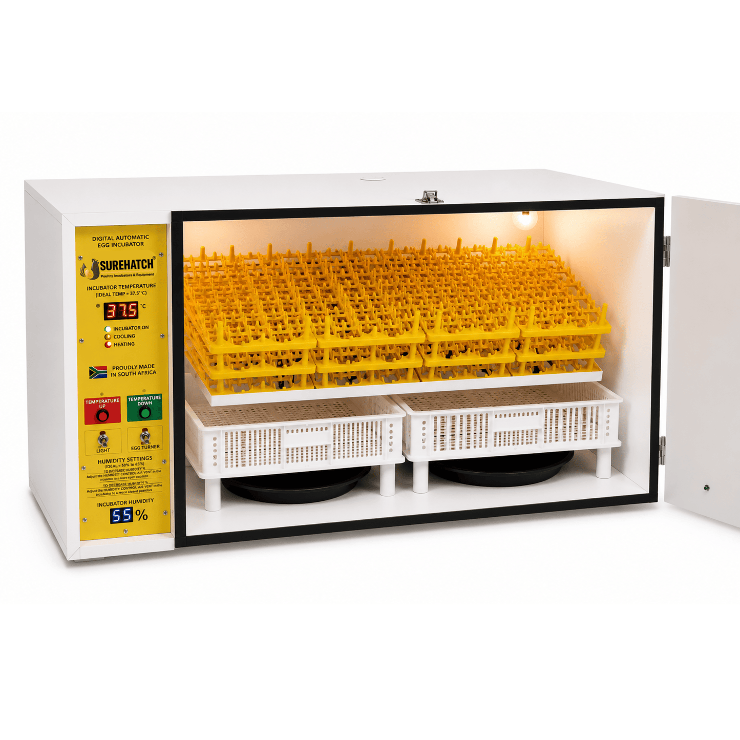 560 I-Egg Incubator ne-Hatcher - Imodeli Yedijithali Ezenzakalelayo Ephelele SH560