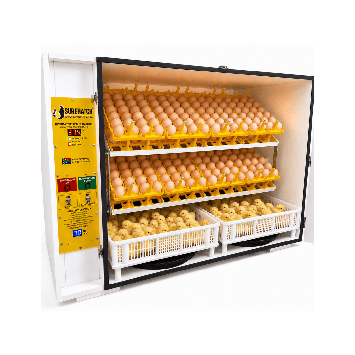 680 Egg Incubator and Hatcher - Fully Automatic Digital Model SH680